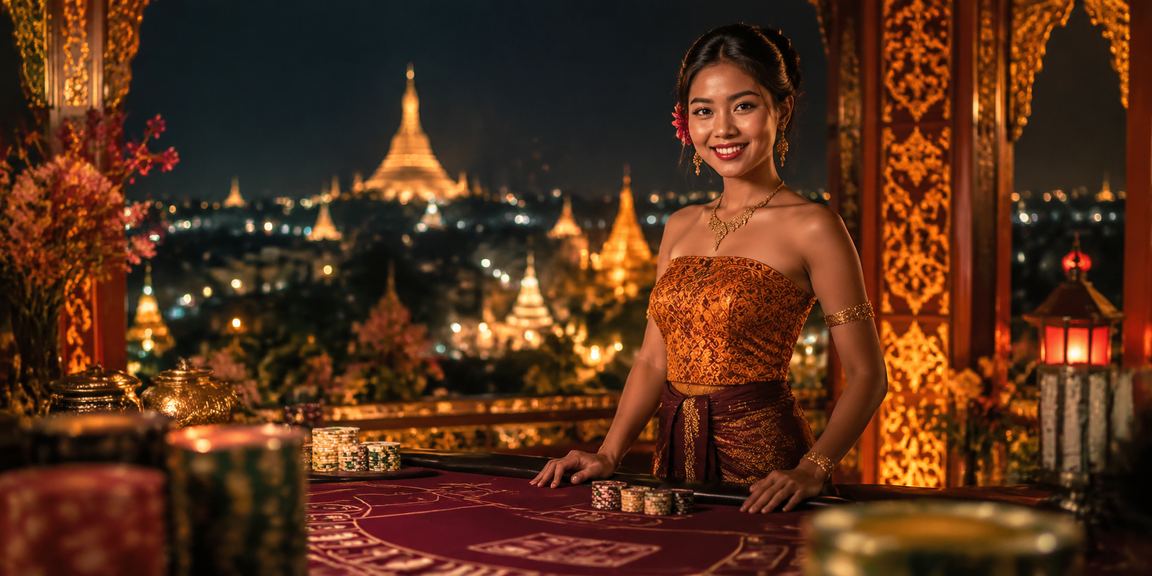 မြန်မာ ညပွဲမှာ ကာစီနို ဂိမ်းကစားနေသည်